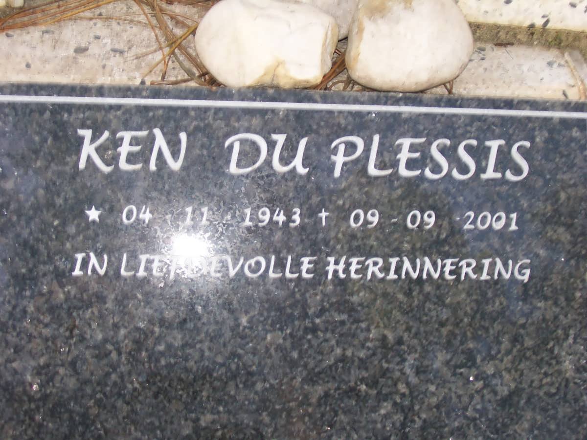 PLESSIS Ken, du 1943-2001