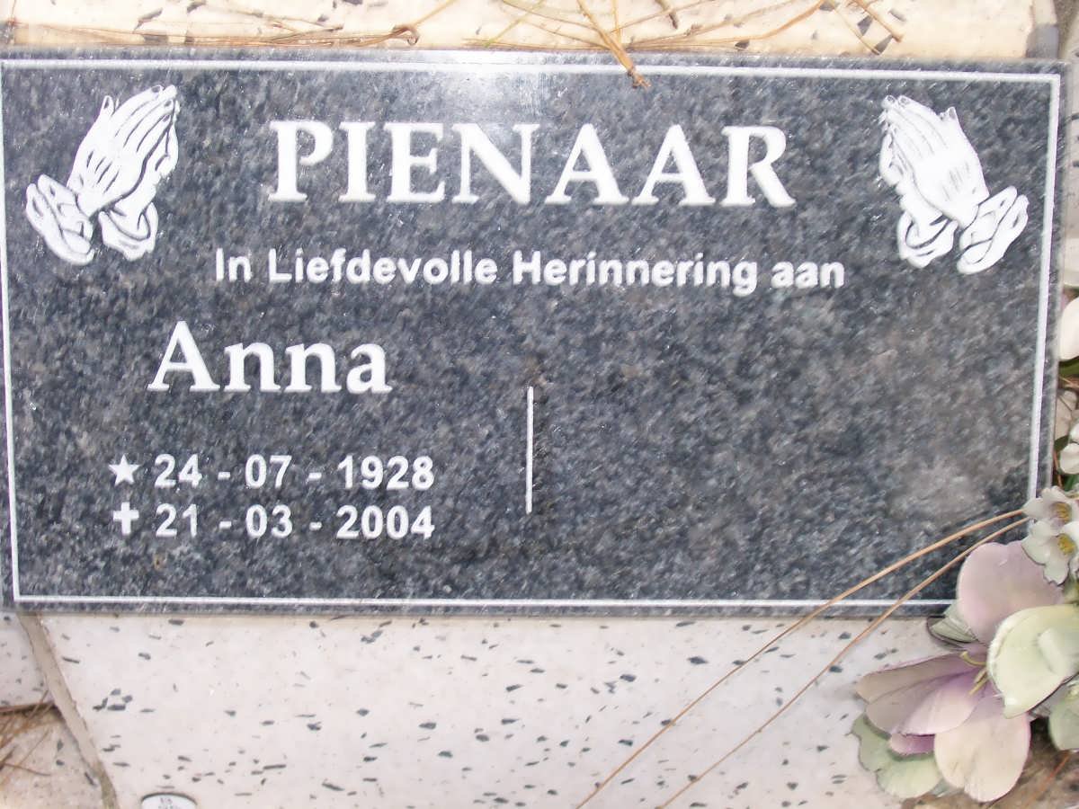 PIENAAR Anna 1928-2004