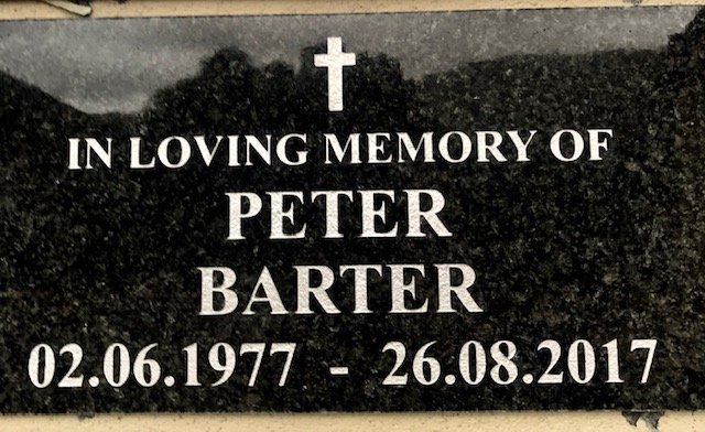BARTER Peter 1977-2017