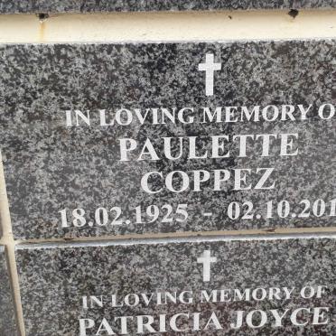 COPPEZ Paulette 1925-2019