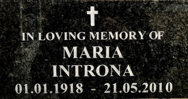 INTRONA Maria 1918-2010