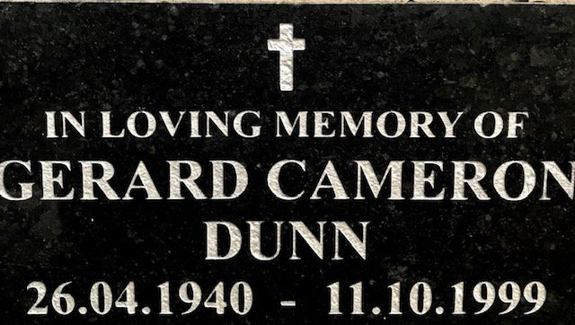 DUNN Gerard Cameron 1940-1999