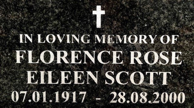 SCOTT Florence Rose Eileen 1917-2000