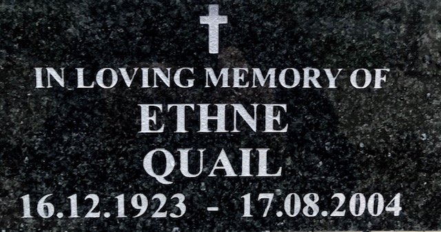 QUAIL Ethne 1923-2004
