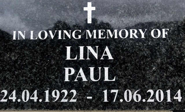 PAUL Lina 1922-2014