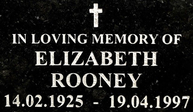 ROONEY Elizabeth 1925-1997
