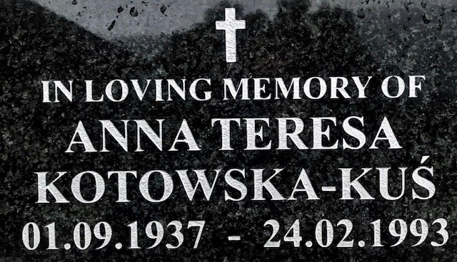KUŚ Anna Teresa, KOTOWSKA 1937-1993