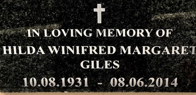 GILES Hilda Winifred Margaret 1931-2014