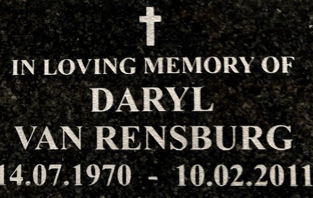 RENSBURG Daryl, van 1970-2011