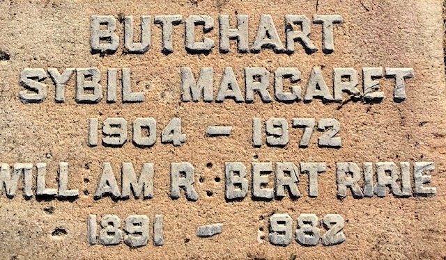 BUTCHART William Robert Ririe 1891-1982 &amp; Sybil Margaret 1904-1972