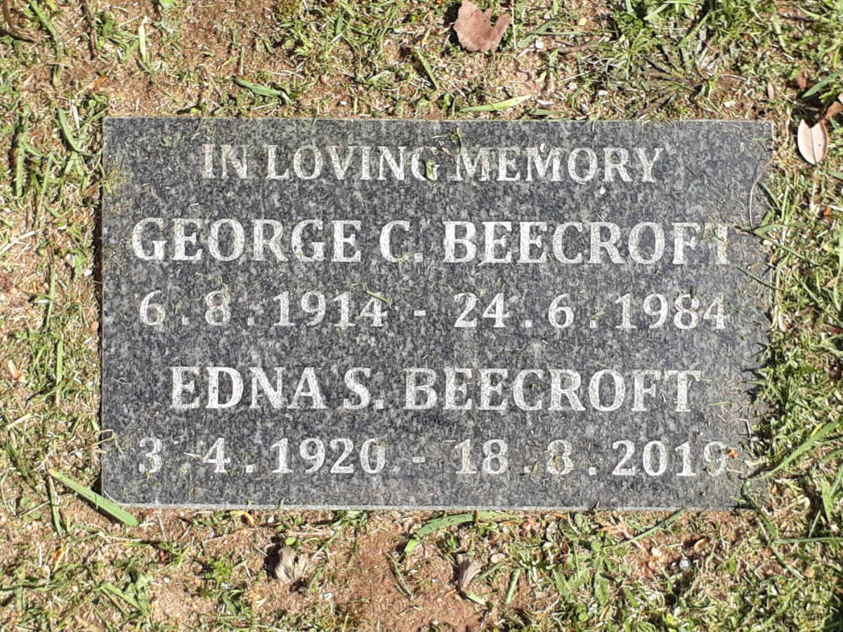 BEECROFT George C. 1914-1984 &amp; Edna S. 1920-2019