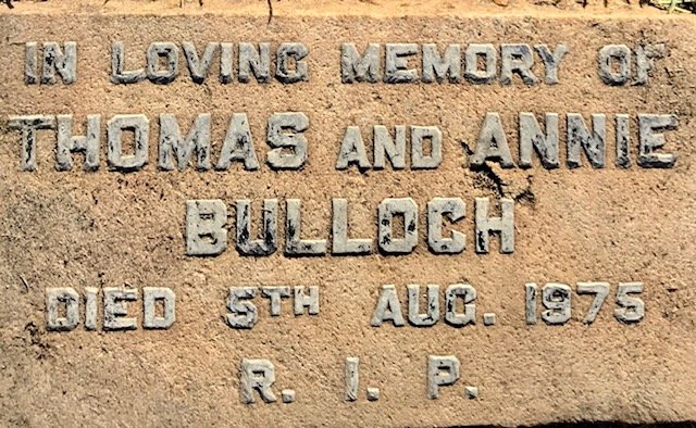 BULLOCH Thomas -1975 &amp; Annie -1975