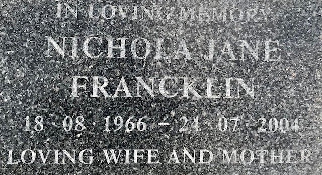 FRANCKLIN Nichola Jane 1966-2004