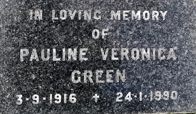 GREEN Pauline Veronica 1916-1990