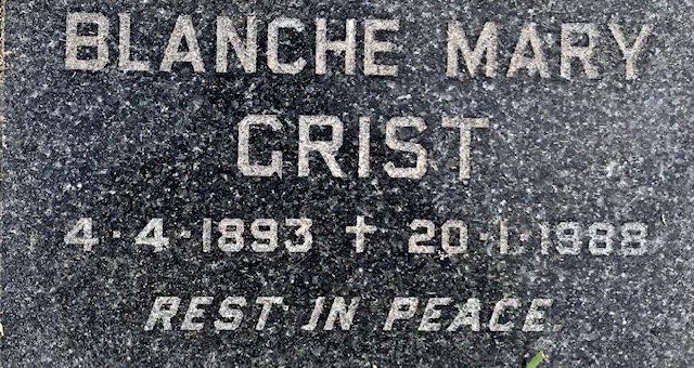 GRIST Blanche Mary 1893-1988