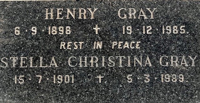 GRAY Henry 1898-1985 &amp; Stella Christina 1901-1989
