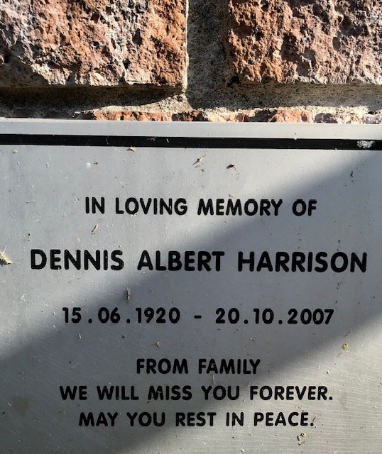 HARRISON Dennis Albert 1920-2007