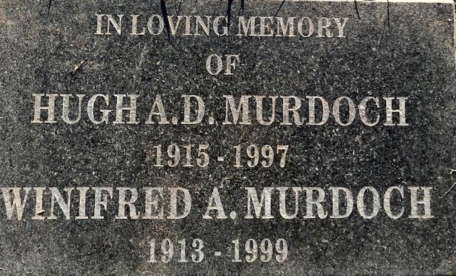 MURDOCH Hugh A.D. 1915-1997 &amp; Winifred A. 1913-1999
