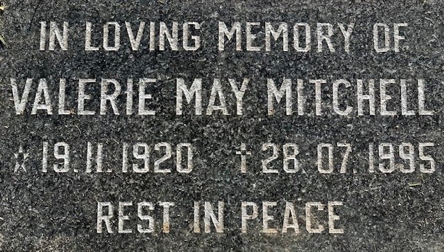 MITCHELL Valerie May 1920-1995