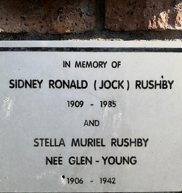 RUSHBY Sidney Ronald 1909-1985 &amp; Stella Muriel GLEN-YOUNG 1906-1942
