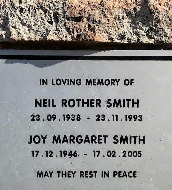 SMITH Neil Rother 1938-1993 &amp; Joy Margaret 1946-2005