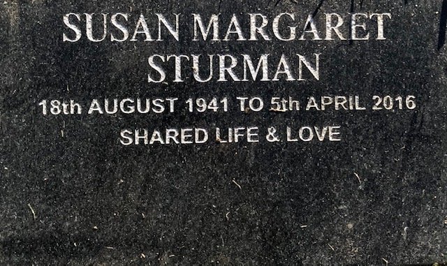 STURMAN Susan Margaret 1941-2016