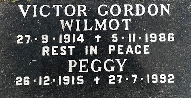 WILMOT Victor Gordon 1914-1986 &amp; Peggy 1915-1992
