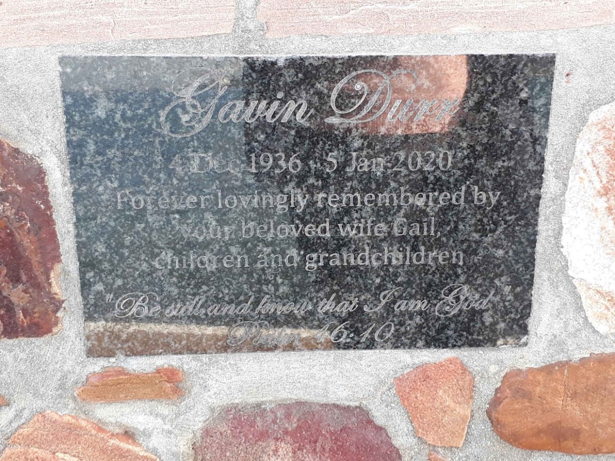 DURR Gavin 1936-2020