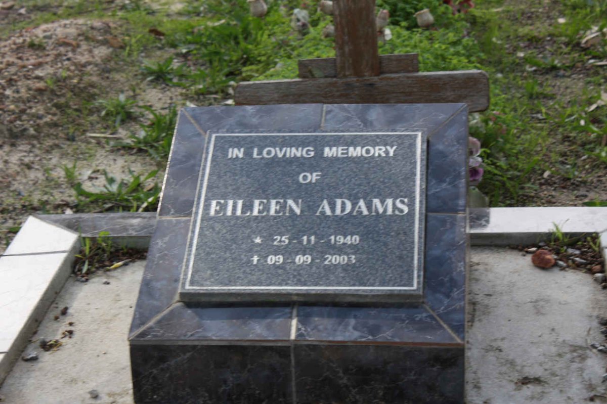 ADAMS Eileen 1940-2003