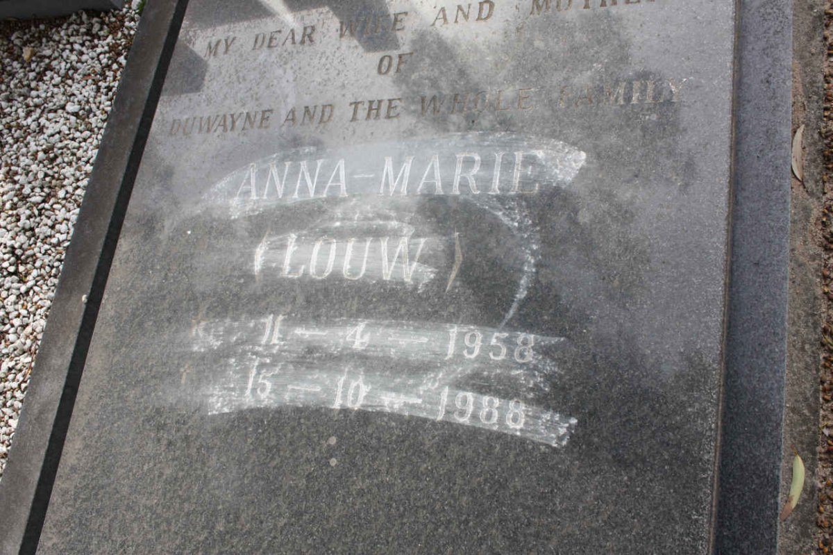ABOURIZK Anna-Marie nee LOUW 1953-1988