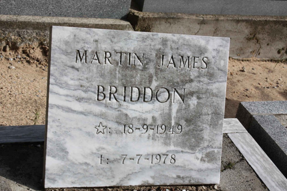 BRIDDON Martin James 1949-1978