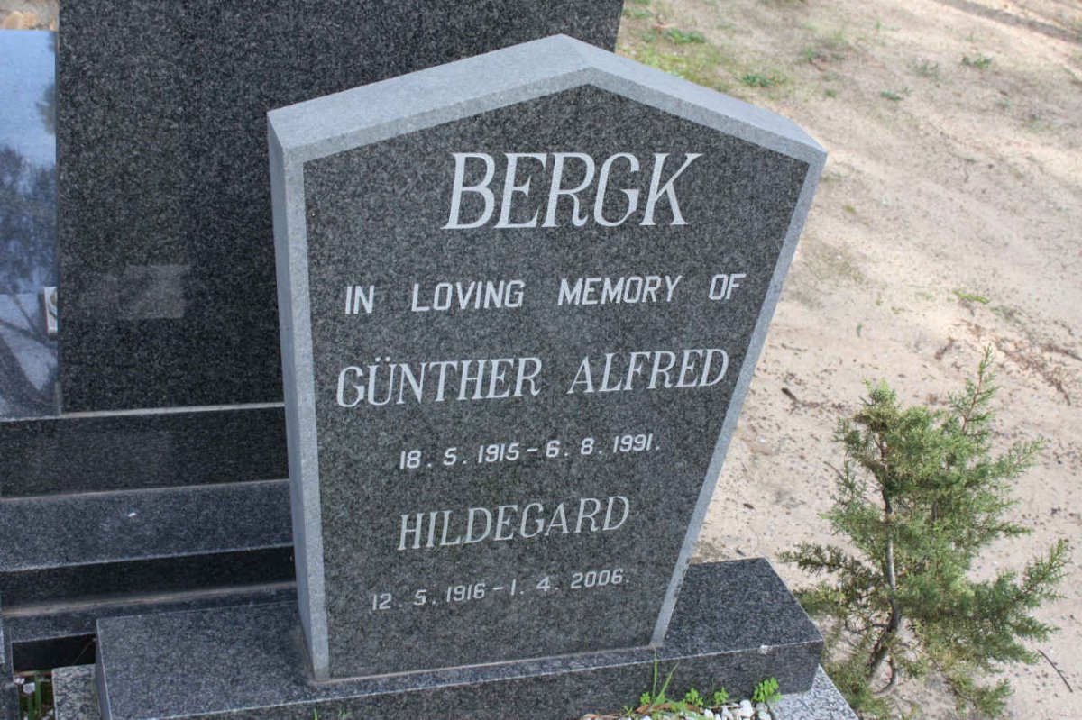 BERGK Gunther Alfred 1915-1991 &amp; Hildegard 1916-2006
