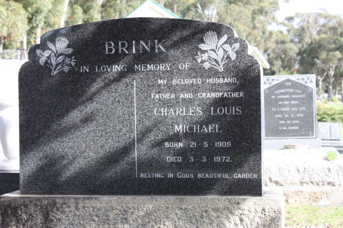 BRINK Charles Louis Michael 1909-1972