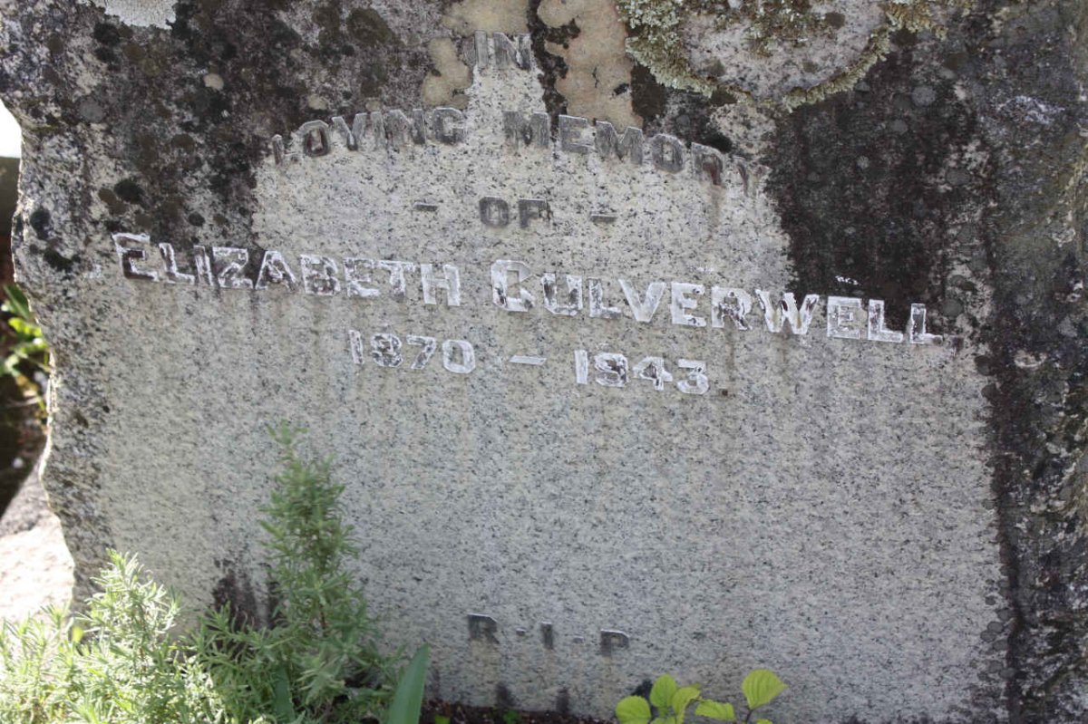 CULVERWELL Elizabeth 1870-1943
