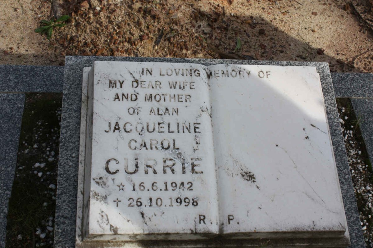 CURRIE Jacqueline Carol 1942-1998