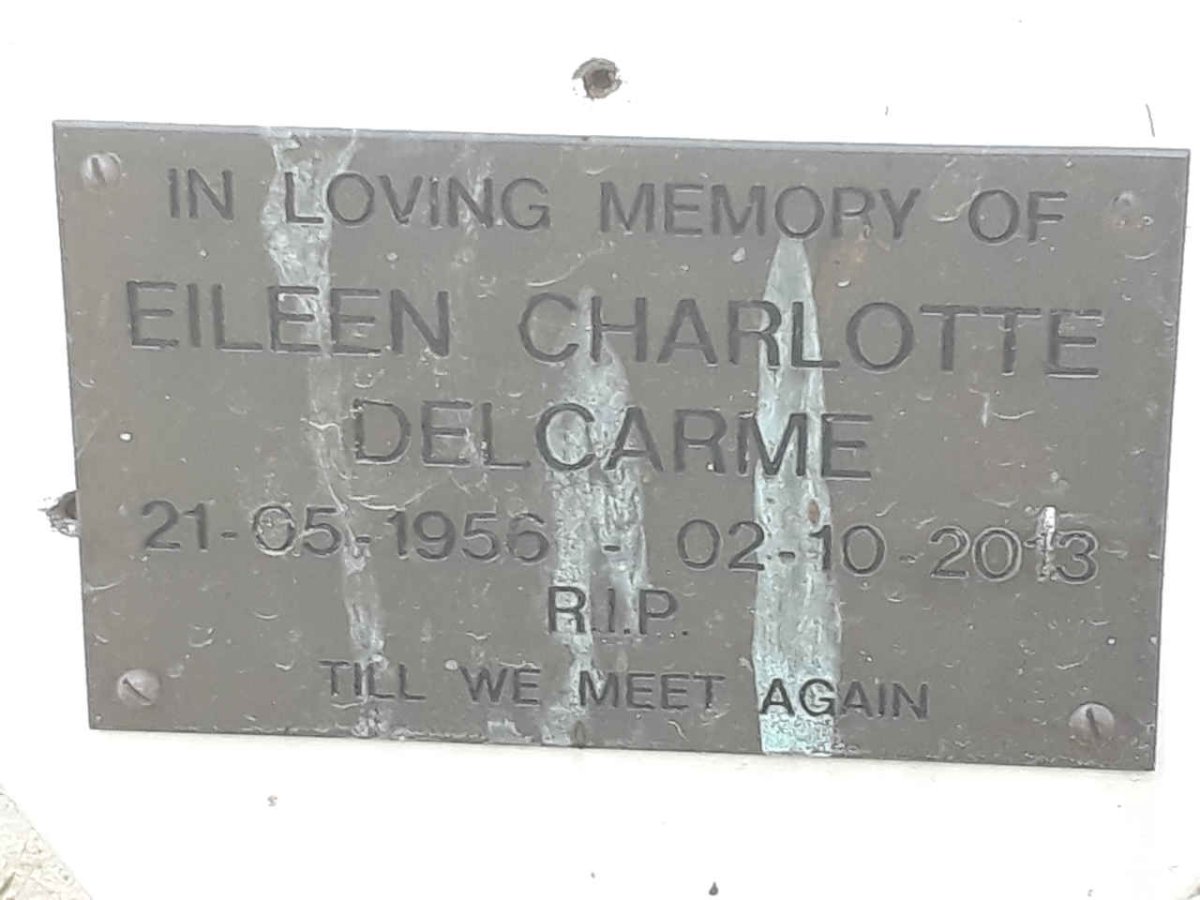 DELCARME Eileen Charlotte 1956-2013