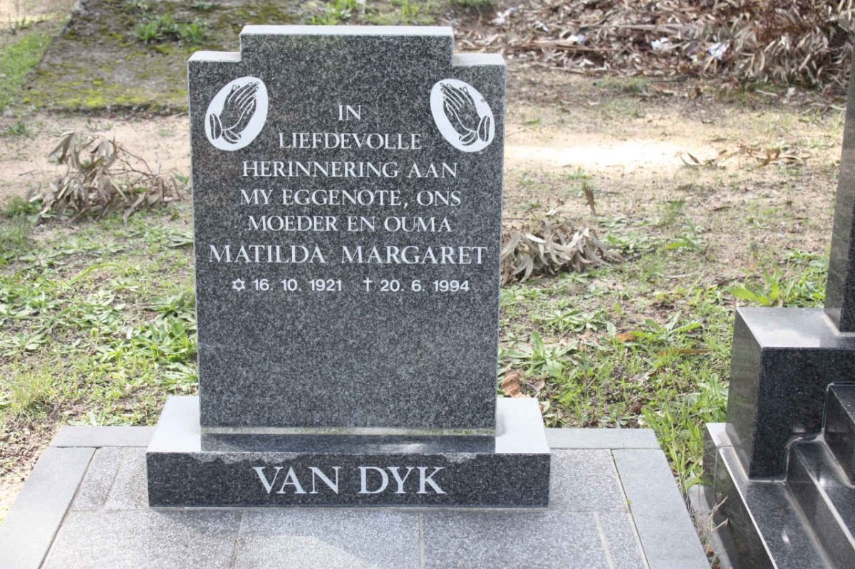 DYK Matilda Margaret, van 1921-1994
