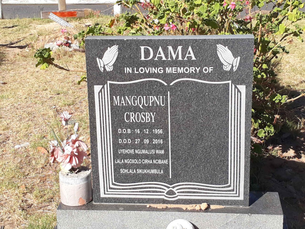 DAMA Mangqupnu Crosby 1956-2016