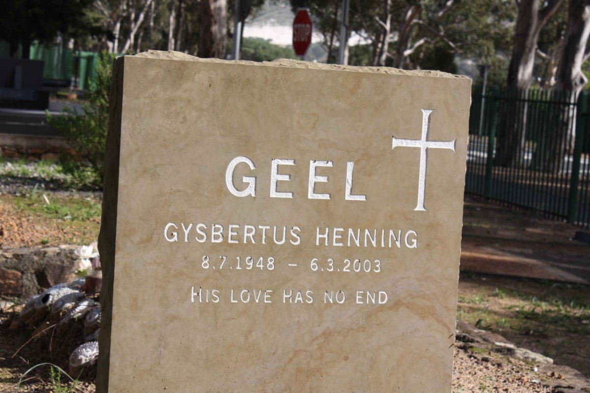 GEEL Gysbertus Henning 1948-2003