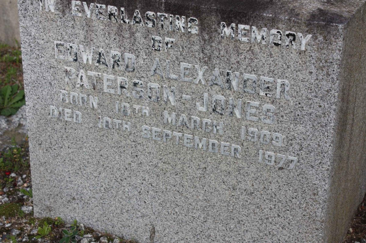 JONES Edward Alexander, Paterson 1909-1977