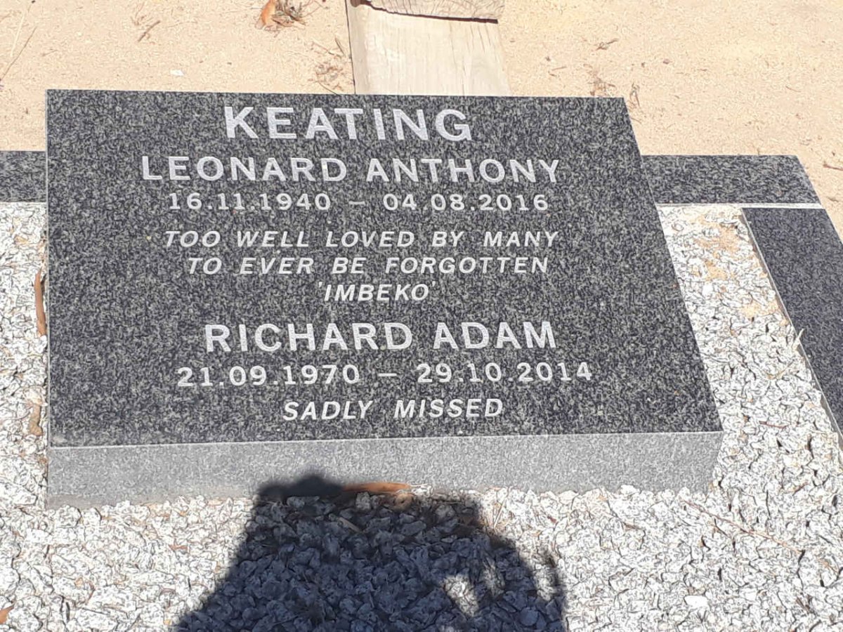 KEATING Leonard Anthony 1940-2016 :: KEATING Richard Adam 1970-2014