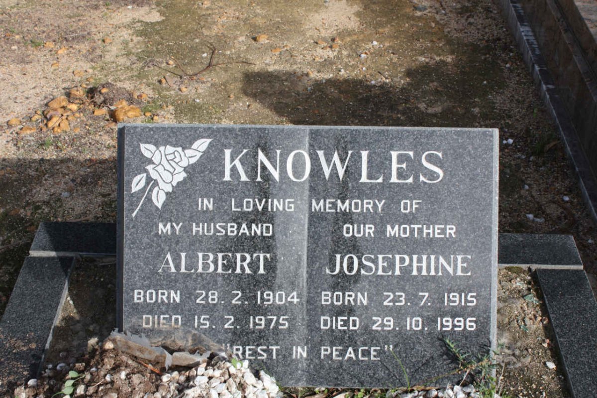 KNOWLES Albert 1904-1975 &amp; Josephine 1915-1996