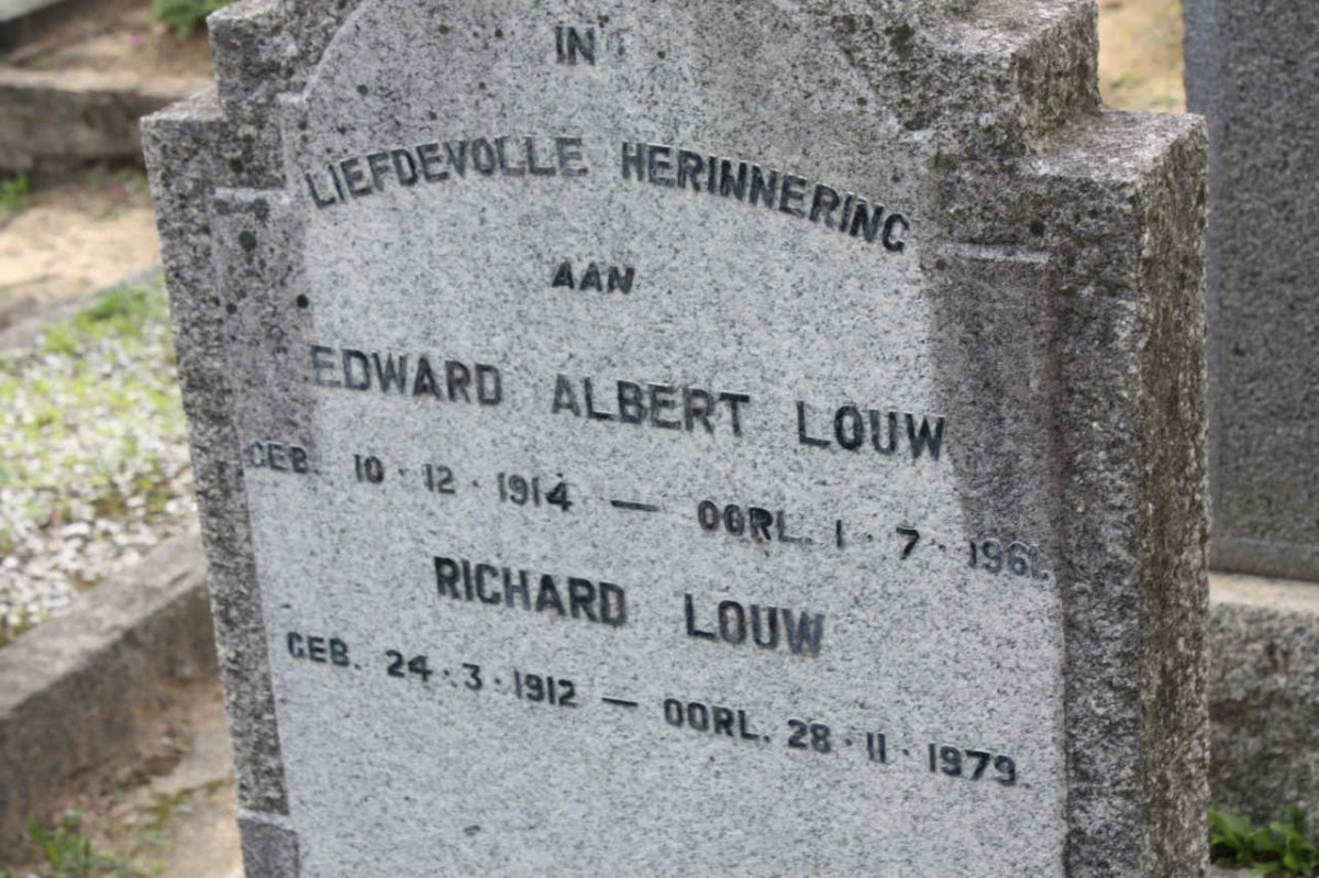 LOUW Edward Albert 1914-1961 :: LOUW Richard 1912-1979