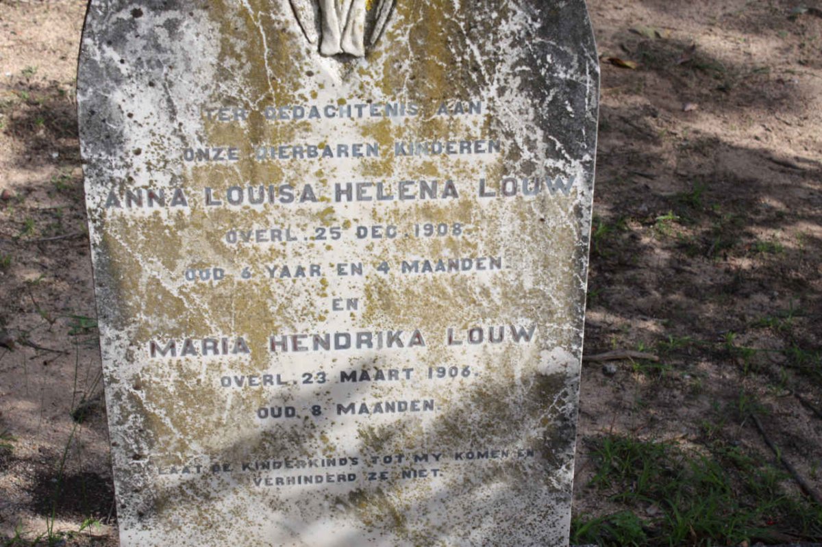 LOUW Anna Louisa Helena -1908 :: LOUW Maria Hendrika -1906