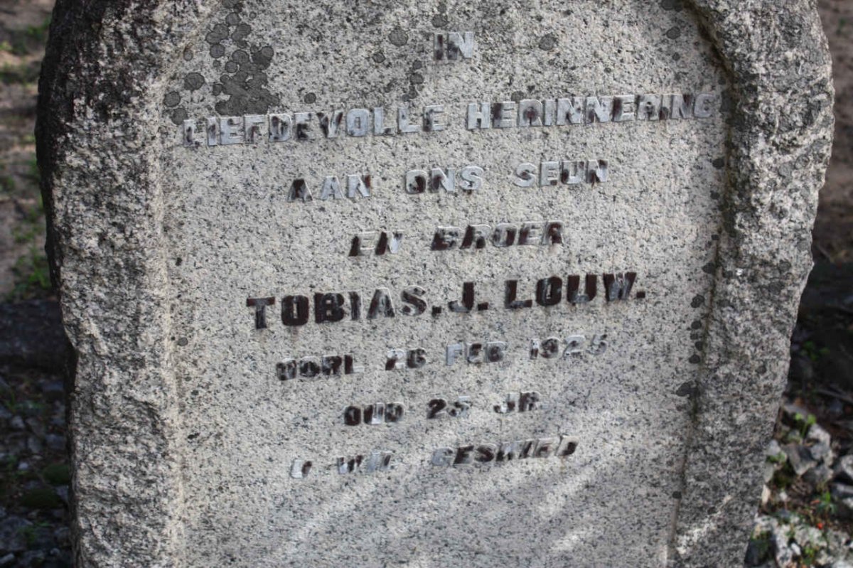 LOUW Tobias J. -1923