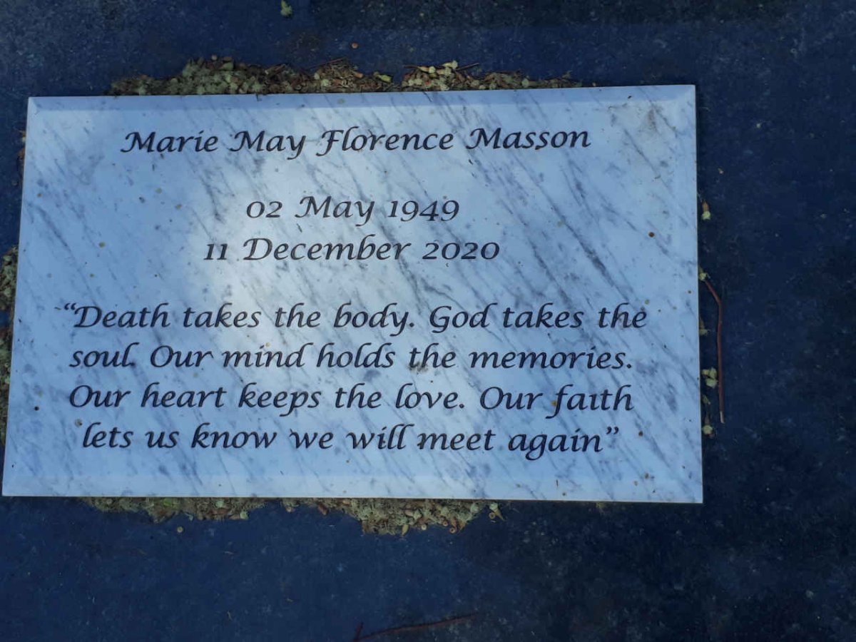 MASSON Marie May Florence 1949-2020