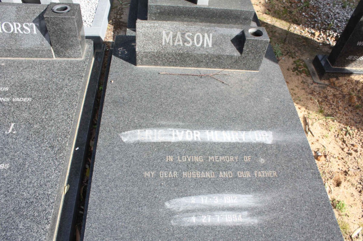 MASON Eric Ivor Henry 1912-1994