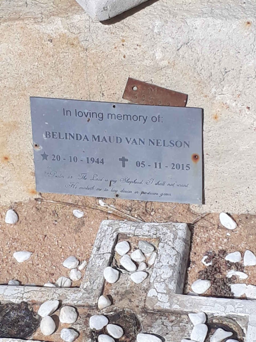 NELSON Belinda Maud, van 1944-2015