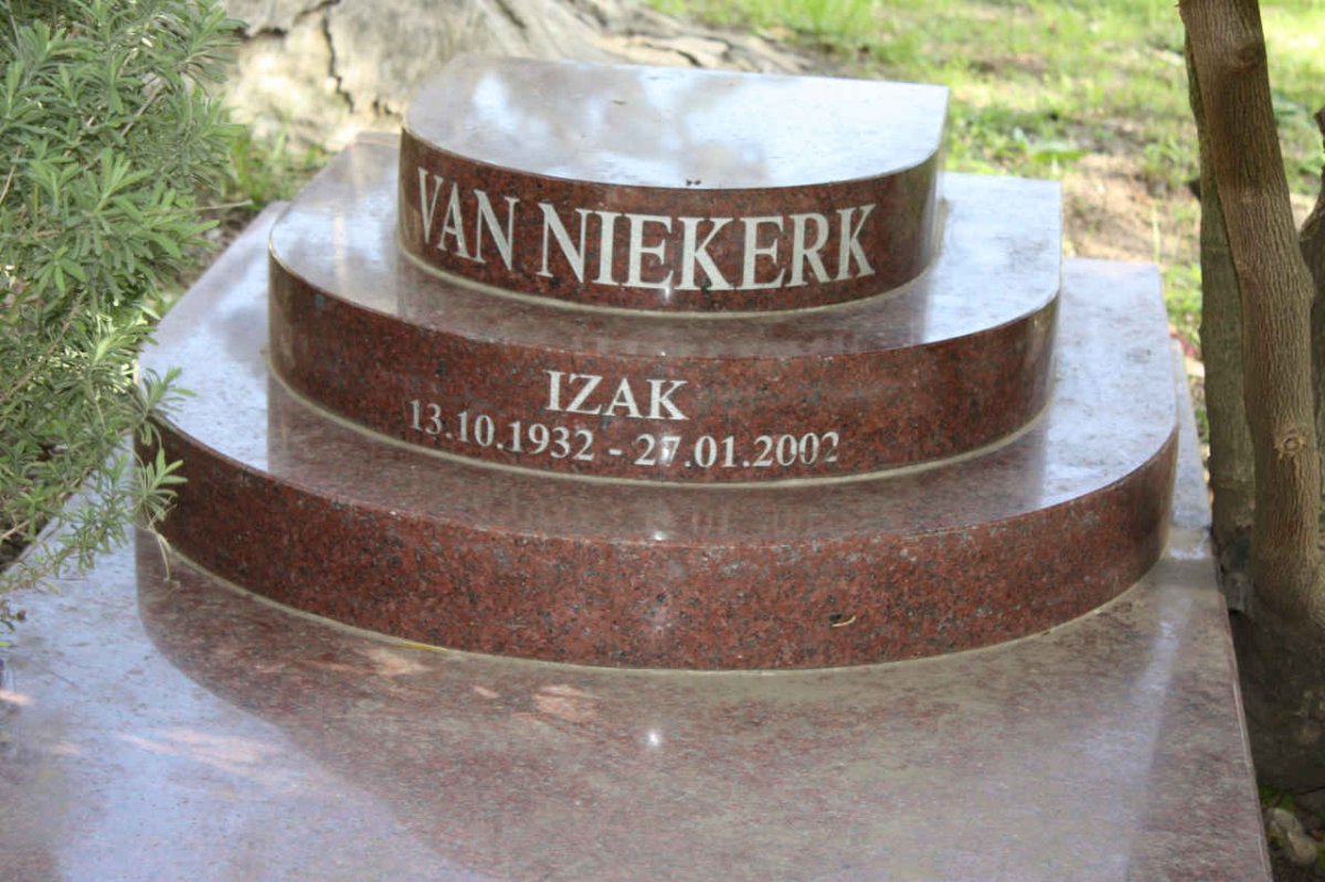 NIEKERK Izak, van 1932-2002