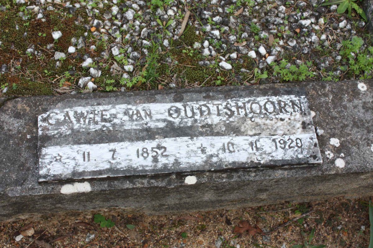 OUDTSHOORN Gawie, van 1852-1920